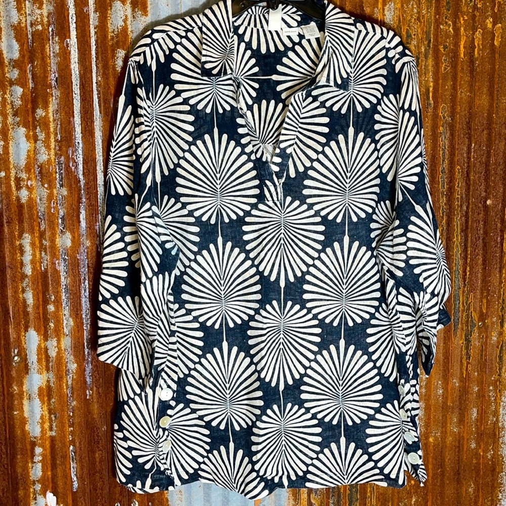 joie 100% linen tunic top